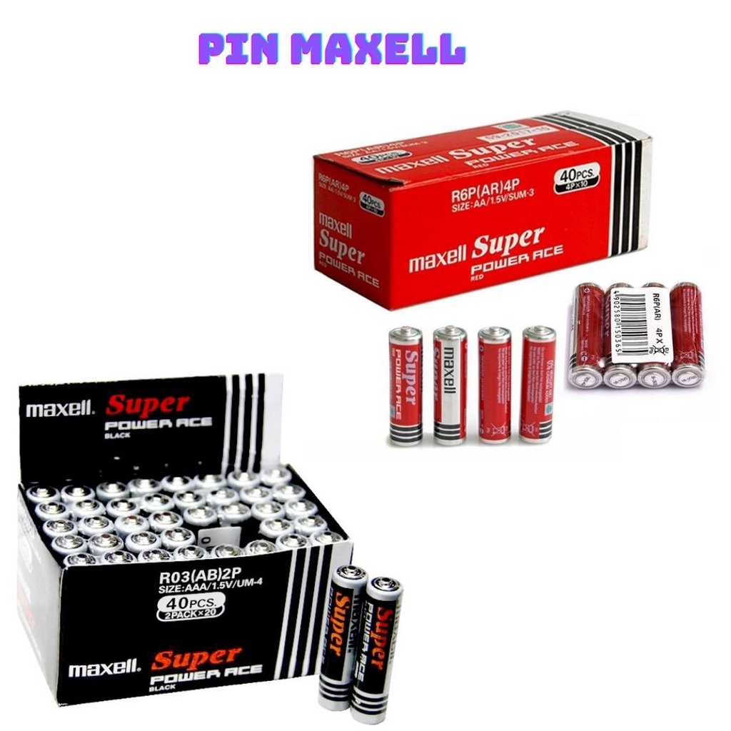 Pin Maxell chính hãng cấp pin 2a Maxell pin 3A CAM KẾT CHÍNH HÃNG