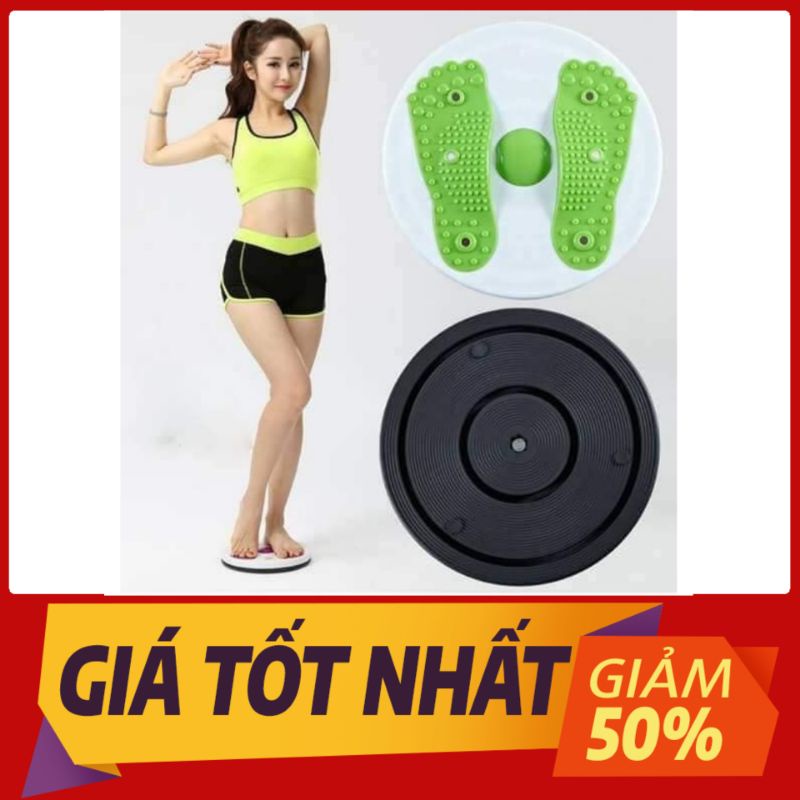Bàn xoay eo 360 độ cơ học bằng nhựa cứng, Tập thể dục giảm cân tại nhà , Giao màu ngẫu nhiên