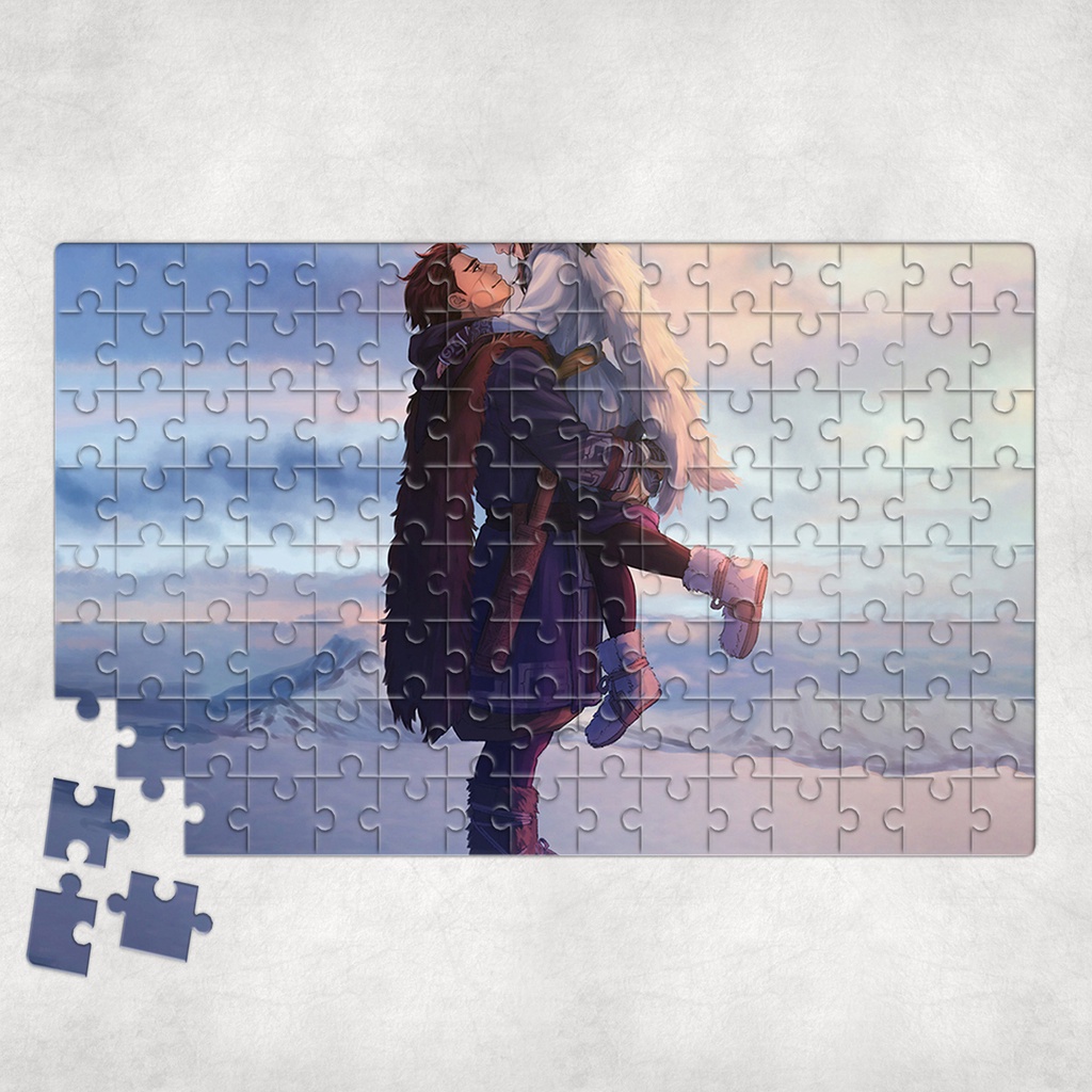 Tranh ghép hình A4, A5 Anime, xếp hình GOLDEN KAMUY - Mẫu 1