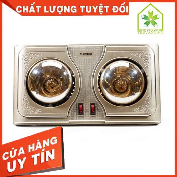 [XẢ KHO+FREE SHIP] Đèn Sưởi Nhà Tắm 2 Bóng 3 bóng Chefman