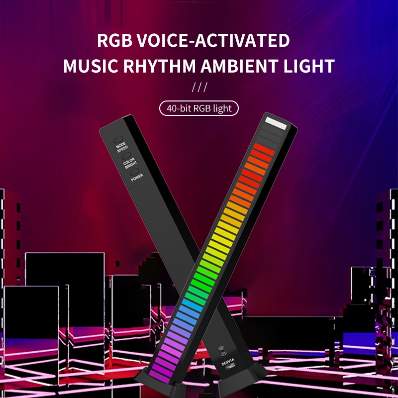 【ready stock】Đèn LED RGB bằng nhựa cổng usb điều khiển giọng nói điều chỉnh gắn xe hơi hỗ trợ kiểm soát APP D09PLUS