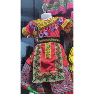 BỘ VÁY THỔ CẨM DÂN TỘC CHO BÉ GÁI