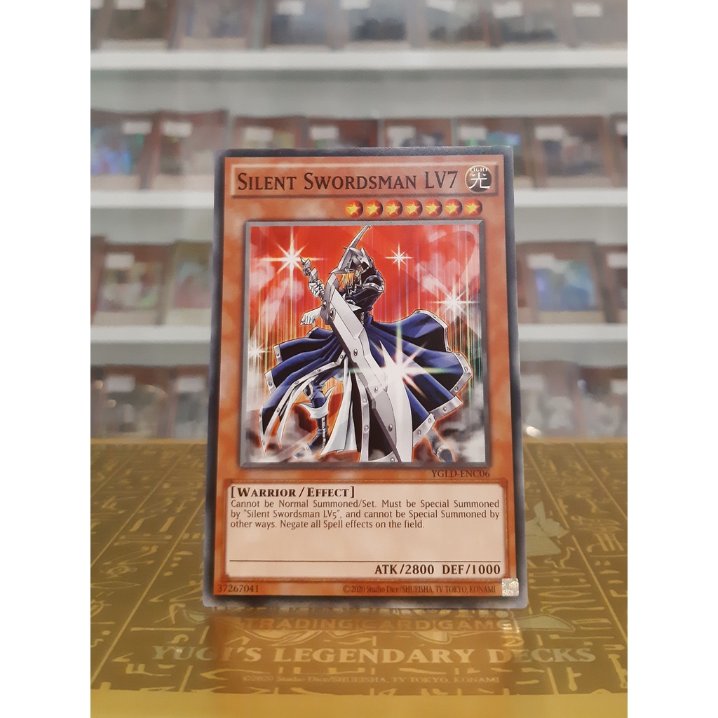 Thẻ Bài YugiOh! Mã YGLD-ENC06 - Silent Swordsman LV7 - Common - Unlimited