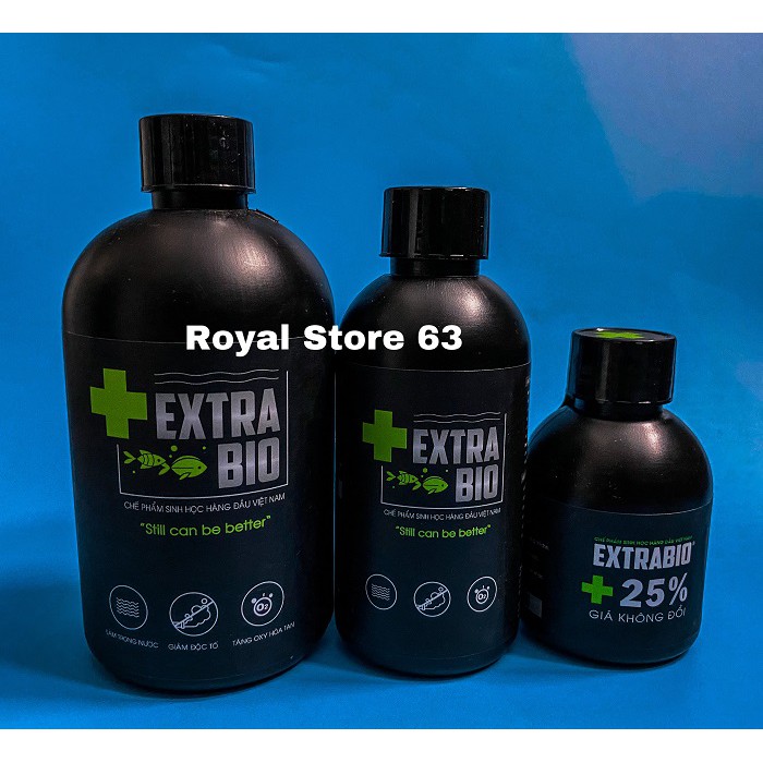 Extra Bio men vi sinh cao cấp cho cá cảnh chai 1 lít