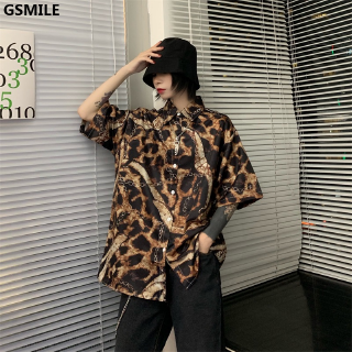 Áo sơ mi ngắn tay phong cách Harajuku