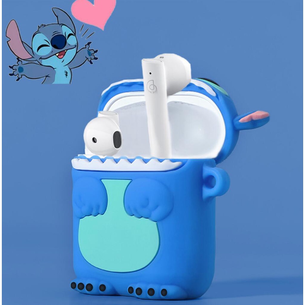 Vỏ Bảo Vệ Hộp Sạc Tai Nghe Haylou Moripods T33 Bluetooth Bằng Silicon Mềm Hình stitch Dễ Thương Haylou Moripods T33 case