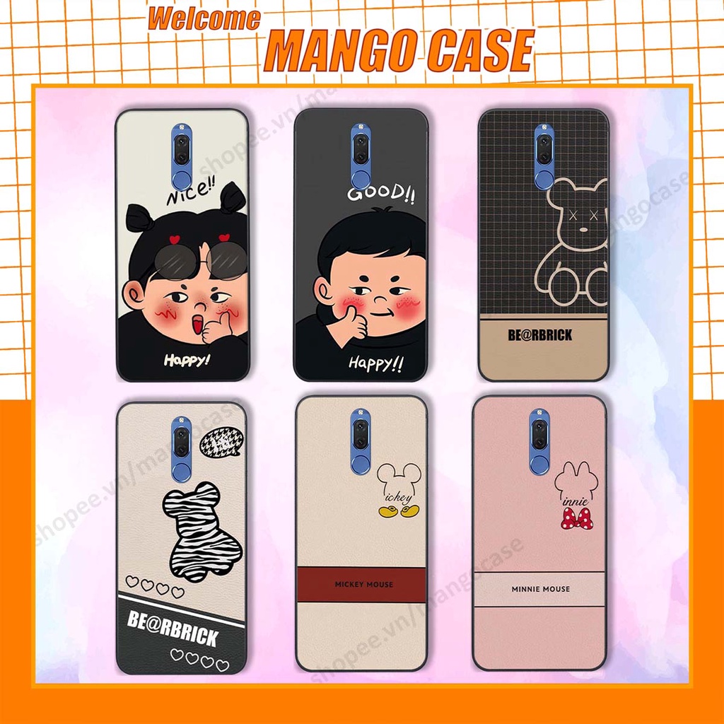 Ốp lưng Huawei Nova 2i in hình happy nice, bé gấu đáng yêu