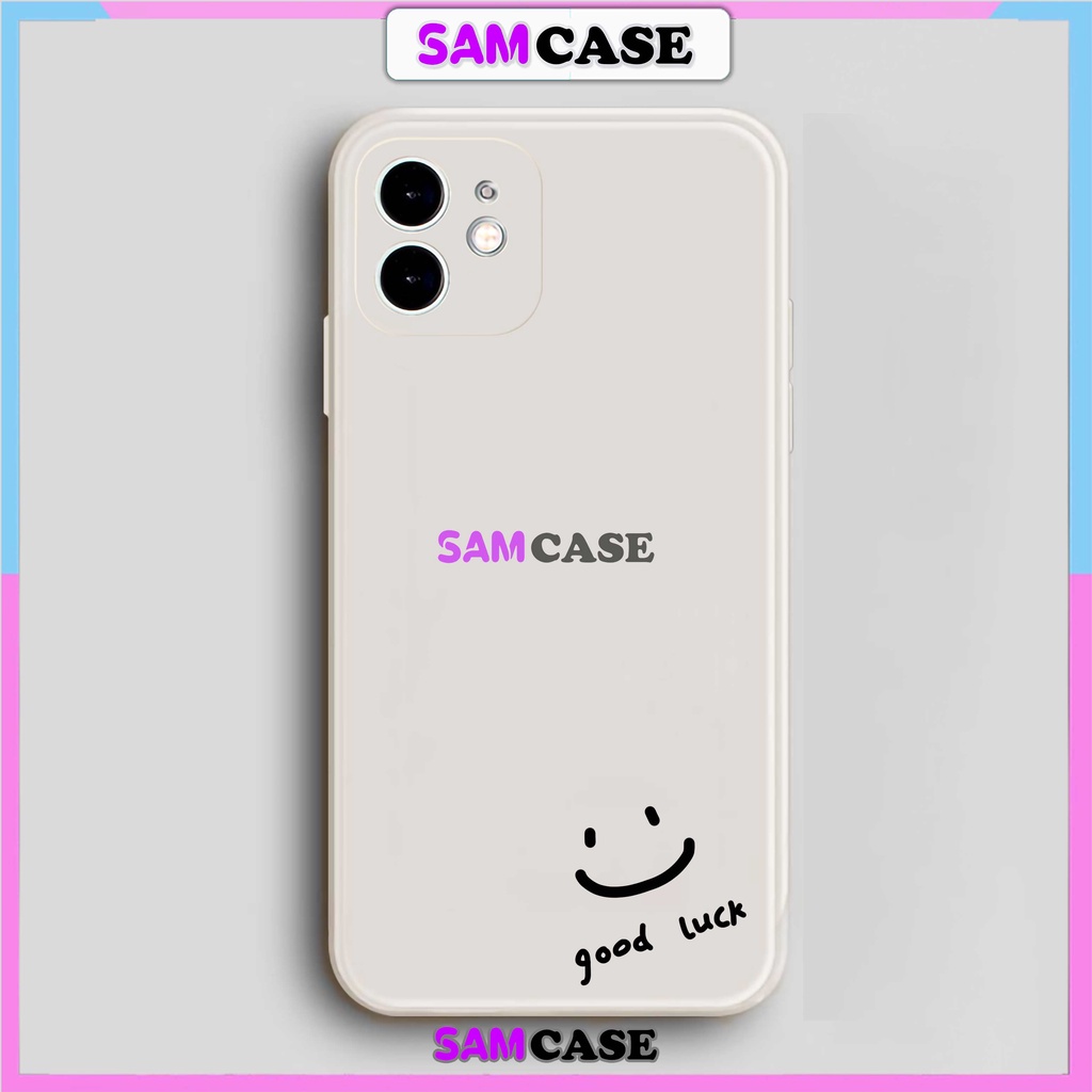 Ốp lưng iPhone cặp đôi cute cạnh viền vuông silicon dẻo cho iphone 6/6s/7/8/X/XS/XR/11/12/13/14 Pro Plus Max Good Luck