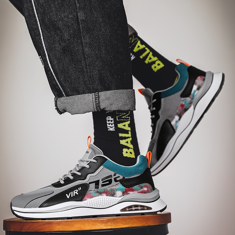 Thanh Lý Giày Sneaker Nam  Giày Nam Thể Thao tăng chiều cao, phối màu cực đỉnh mã Vir