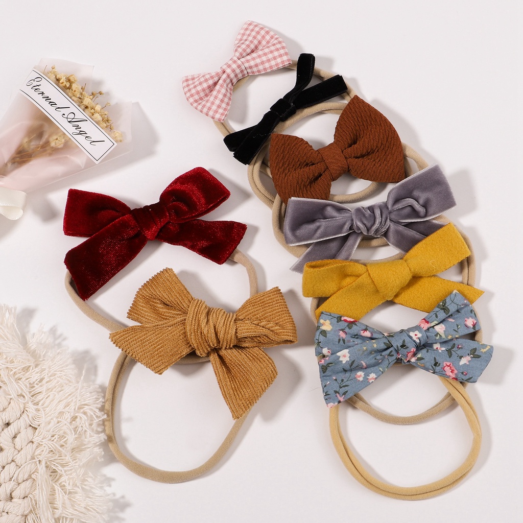 Set 8 băng đô nơ KIDSBOWS xinh xắn dành cho bé gái
