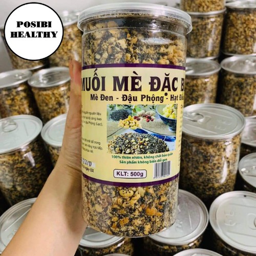 💟 Muối Mè Đậu phộng Hạt Điều Ăn Chay Ăn Kiêng 500g | BigBuy360 - bigbuy360.vn