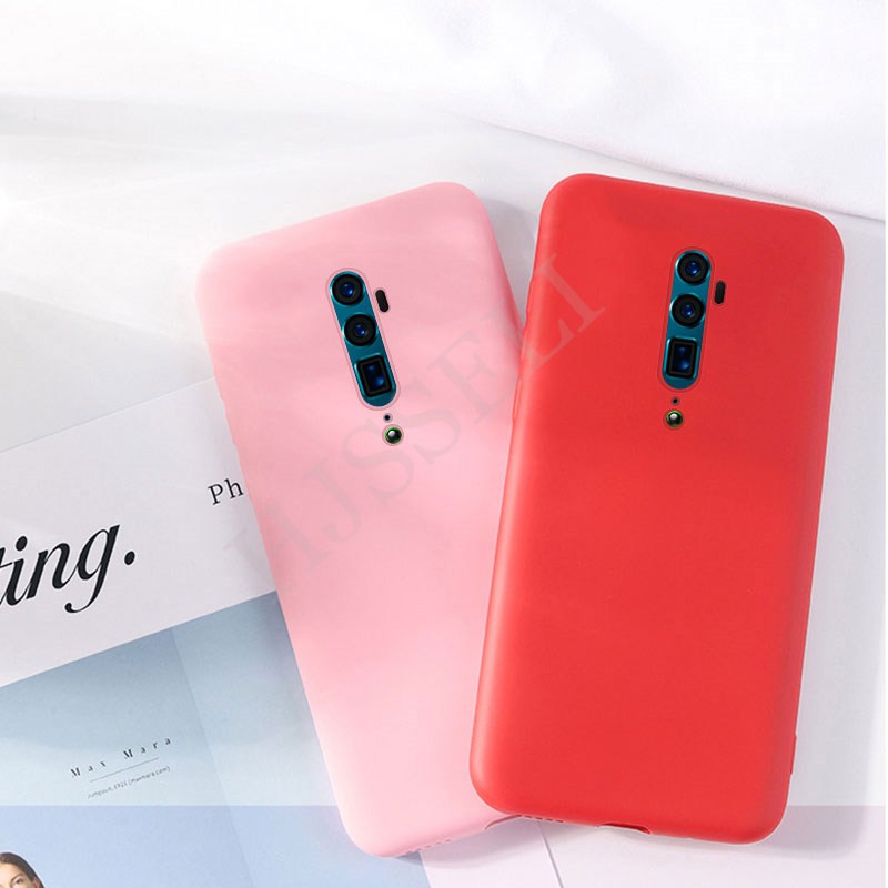 Ốp điện thoại silicone màu trơn thời trang cho OPPO Reno 10X ZOOM OPPO Reno