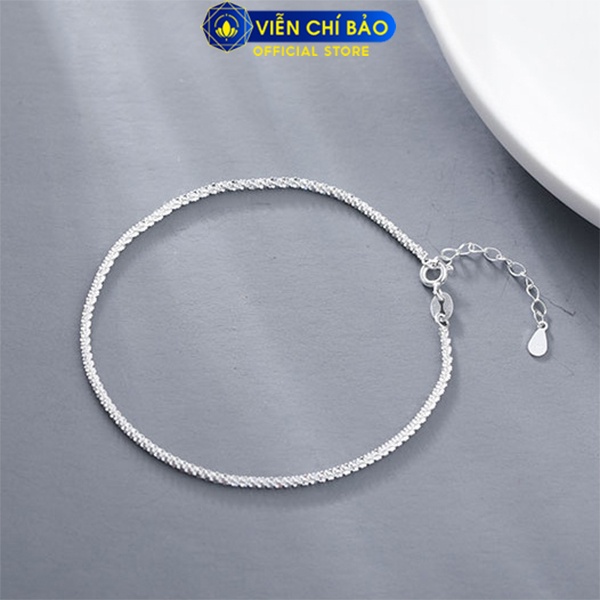 Lắc chân bạc nữ óng ánh chất liệu bạc 925 thời trang phụ kiện trang sức nữ thương hiệu Viễn Chí Bảo L500174