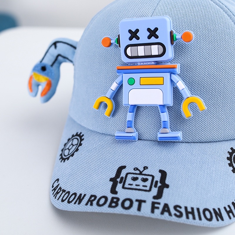 Mũ lưỡi trai cho bé trai bé gái hình robot tai chong chóng dễ thương , phù hợp 5 tháng - 4 tuổi