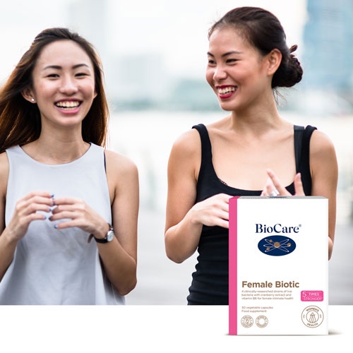 Men vi sinh phòng chống phụ khoa và viêm tiết niệu cho nữ giới  Biocare Female Biotic hộp 30 viên