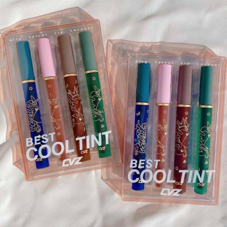 Set 4 Son Nội Địa Trung Best Cool tint CVZ Son Kem Lì Lâu Trôi