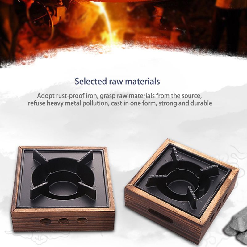 HO Portable Aluminum alloy square commercial solid alcohol stove household old Dry stew hot pot
