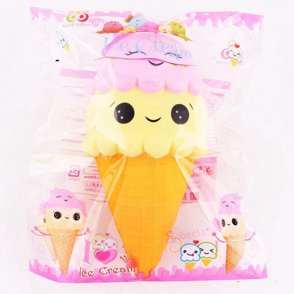 Squishy- Kem Ốc Quế Khổng Lồ (22x11x11cm) (bán xả)