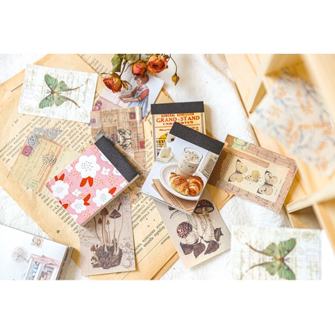 Set giấy 100 tờ trang trí sổ tay planer, scrapbook, ... [066]