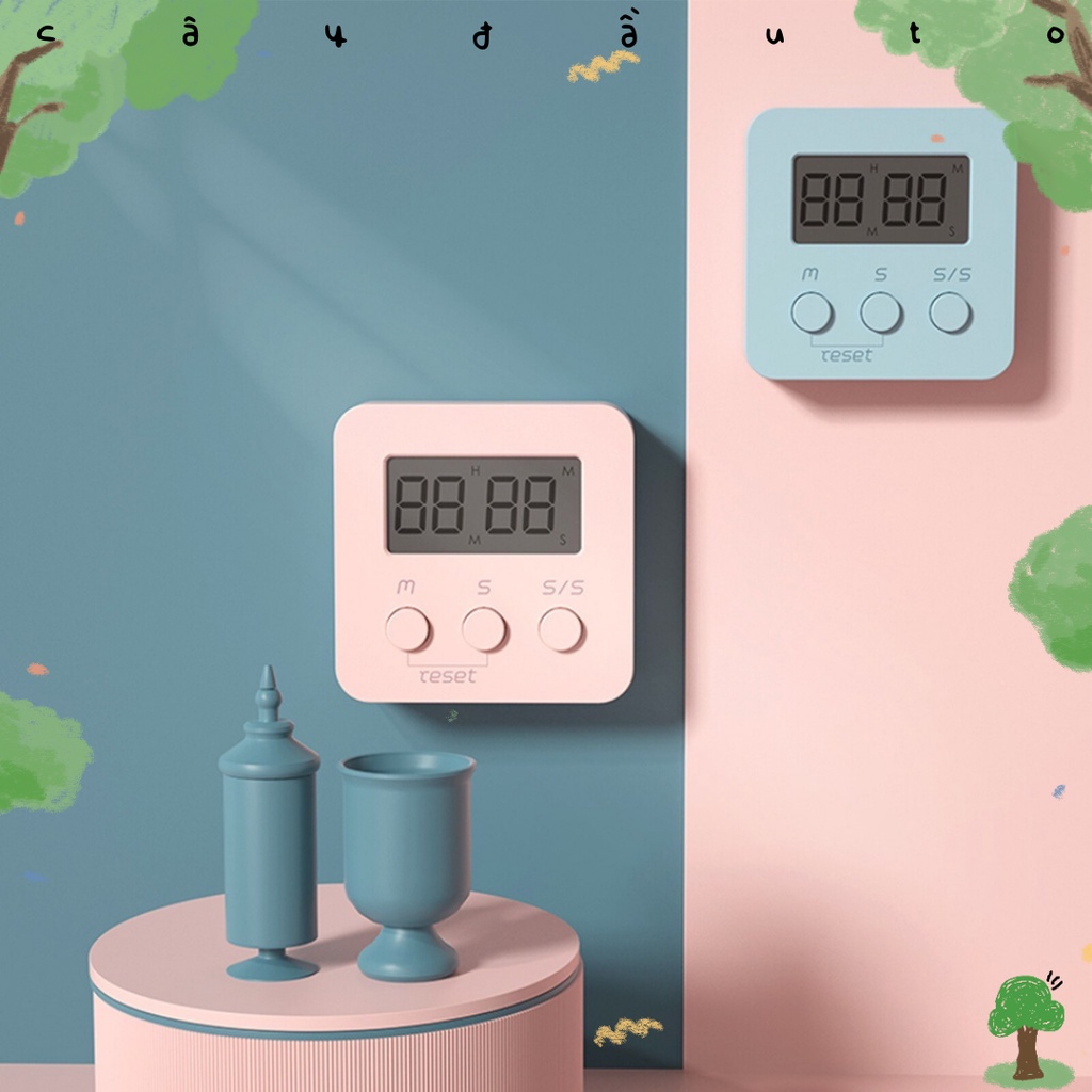 Đồng Hồ Đếm Ngược Đa Năng Timer Clock Mini Cây Đầu To