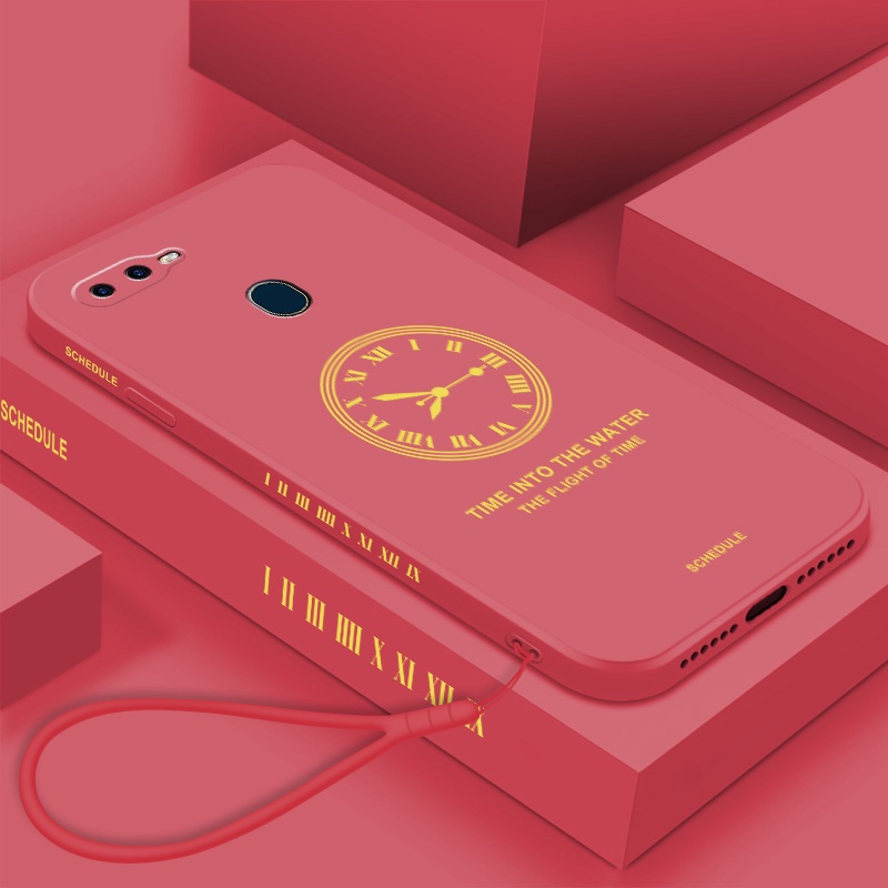Ốp Điện Thoại TPU Silicone Hình Đồng Hồ Cho oppo a5s a3s a12 a7 a12e a31 f9
