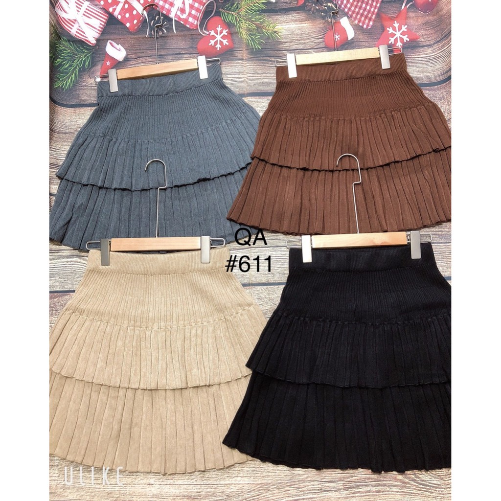 Chân váy len 2 tầng QC siêu đẹp | BigBuy360 - bigbuy360.vn