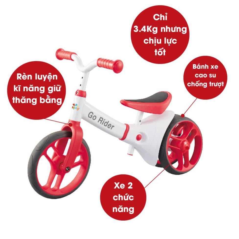 Xe chòi chân kiêm xe thăng bằng cho bé 2 trong 1 - Go Rider - Konig Kids 63582