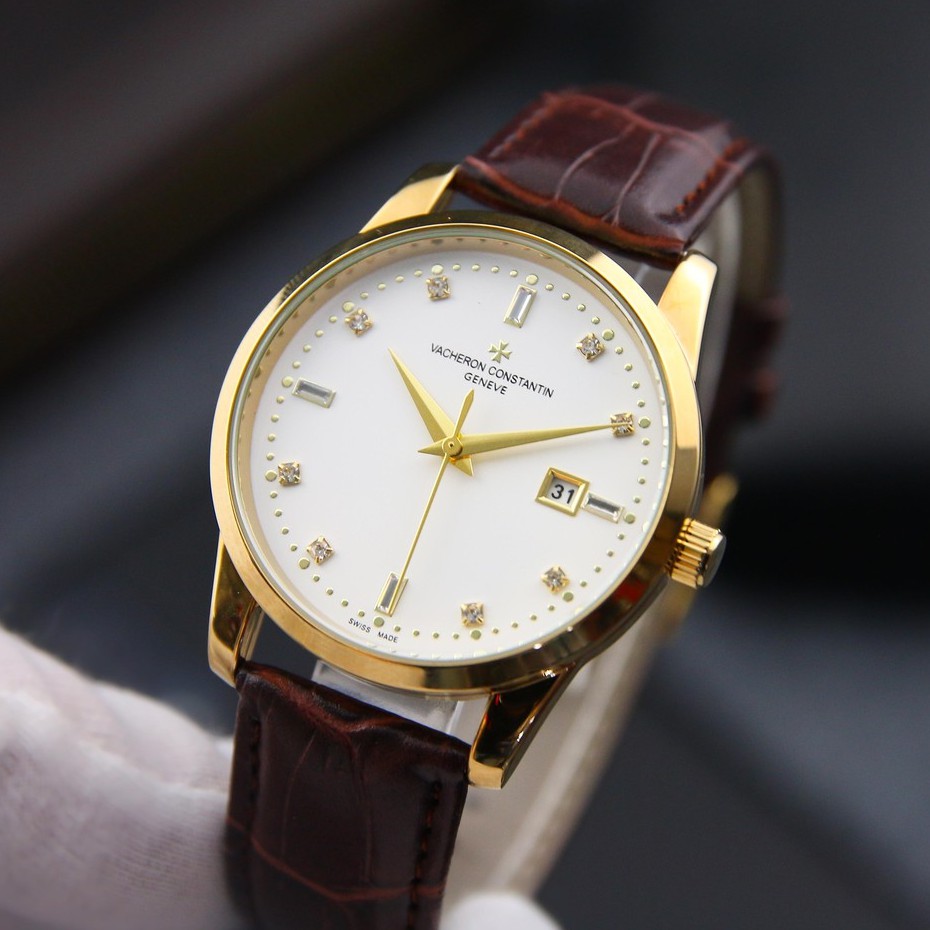 Đồng Hồ Nam VA VA01 Dây Da Nâu Cao Cấp Mặt Kính Chống Xước, Chống Nước BH Hãng 12 Tháng | BigBuy360 - bigbuy360.vn