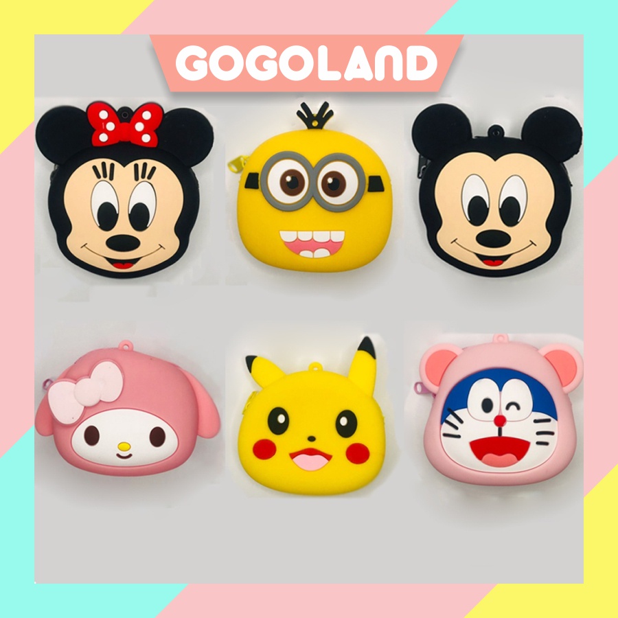 ⭐Gogoland⭐ Ví Silicone Đựng Tiền Xu Có Khóa Kéo D044