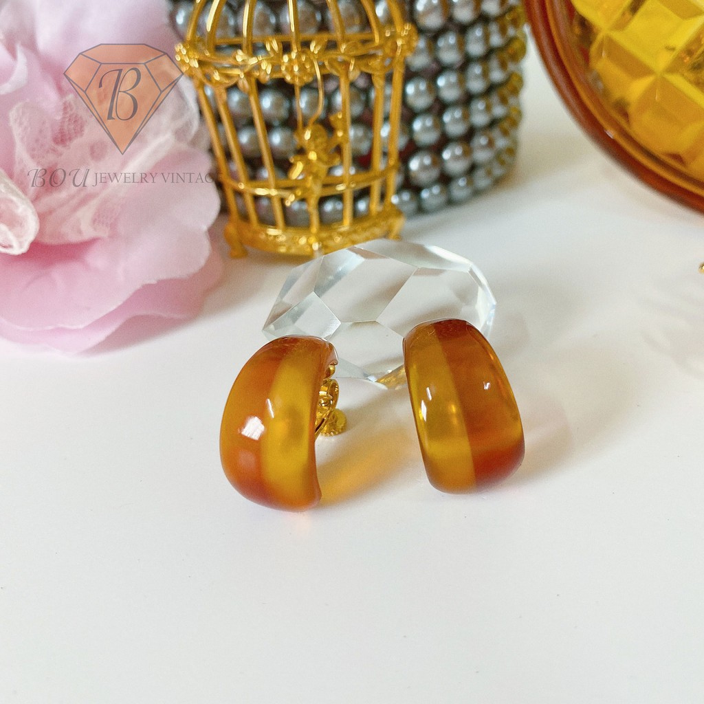 HOA TAI SECONDHAND NHẬT BẢN BOU JEWELRY VINTAGE MÃ BT031
