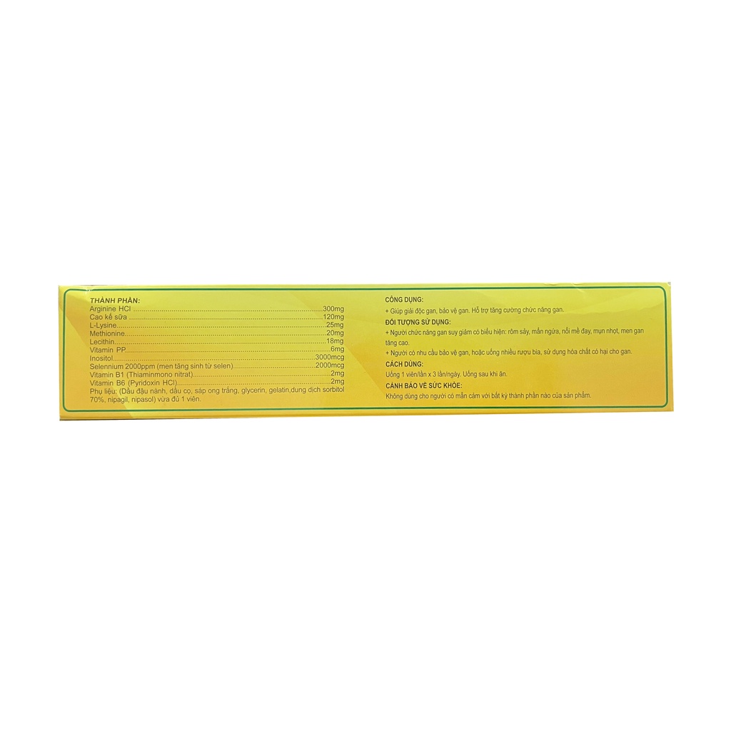 Viên Uống Bảo Vệ Gan Tăng Cường Chức Năng Gan New Arginine Gold ( Hộp 100 viên )