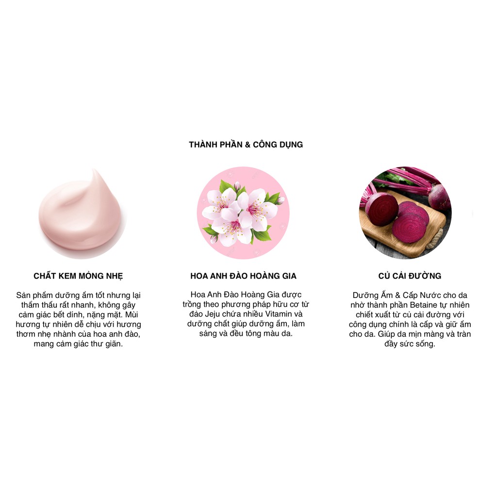 Kem dưỡng trắng da, nâng tông Innisfree Jeju Cherry Blossom Tone-up Cream SPF 30 PA++ - 50ml