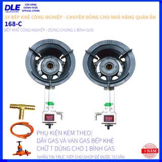 COMBO 2x BẾP KHÈ GAS CÔNG NGHIỆP NICE 168C
