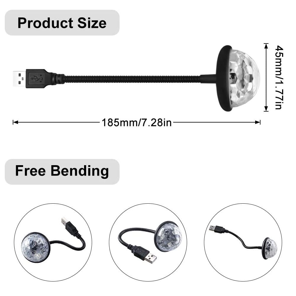 Đèn chiếu VIRWIR tạo hiệu ứng bầu trời đêm đầy sao có cổng USB mini dành cho xe hơi phòng ngủ