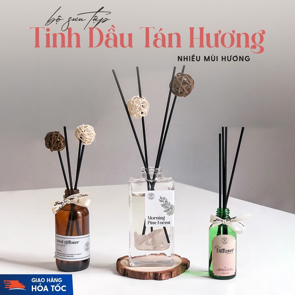 Bộ Tinh Dầu Khuếch Tán Thơm Phòng HENY GARDEN, Thay Thế Máy Xông, Tạo Hương Thơm Dễ Chịu, Sạch Không Khí