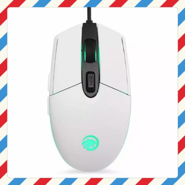 🍥Chuột Gaming  FMOUSE ( Trắng ) F102 Led RGB có phần mềm Macro tùy chỉnh DPI