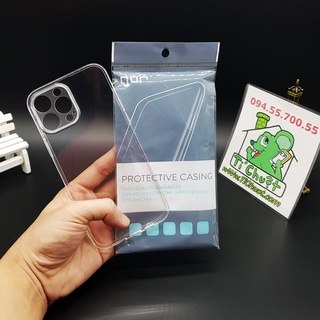 [Chính Hãng GOR][Ảnh Thật] Ốp lưng iPhone 13 PRO MAX 6.7" Silicon Dẻo trong suốt