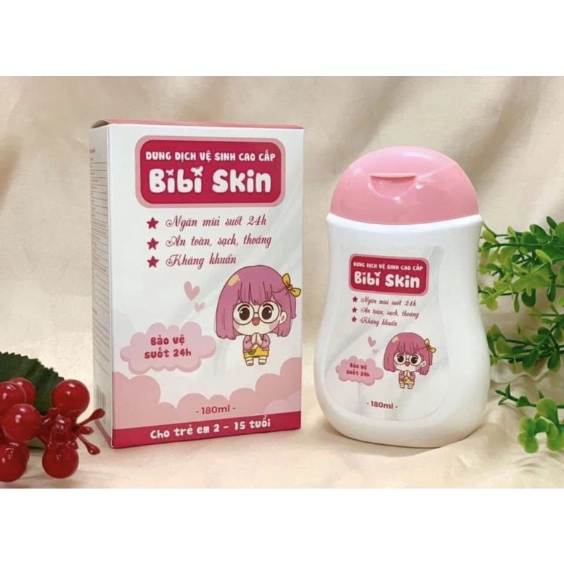 DUNG DỊCH VỆ SINH TRẺ EM CHO BÉ GÁI BIBI SKIN TỪ 2-15 TUỔI