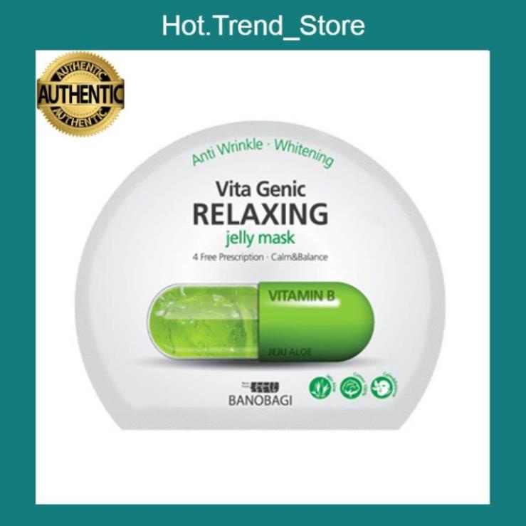 Mặt Nạ Banobagi Xanh Lá Vita Genic Relaxing Jelly Mask Vitamin B Hỗ Trợ Phục Hồi Da Hư Tổn 30ml