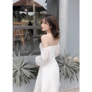 Đầm Ally tay voan
