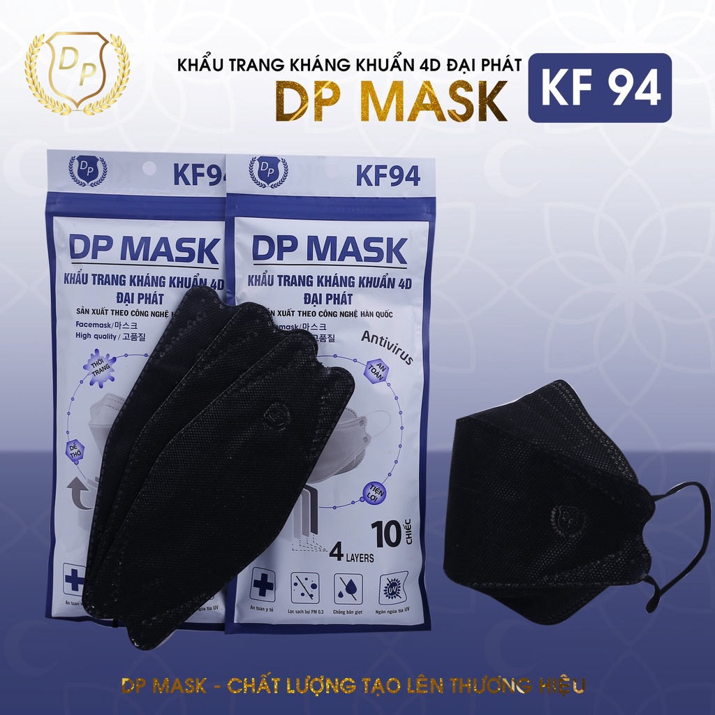 [1 thùng 300 cái)( 30 túi)]Khẩu Trang 4D DP Mask Chuẩn Hàn Quốc (anthudogiadung)