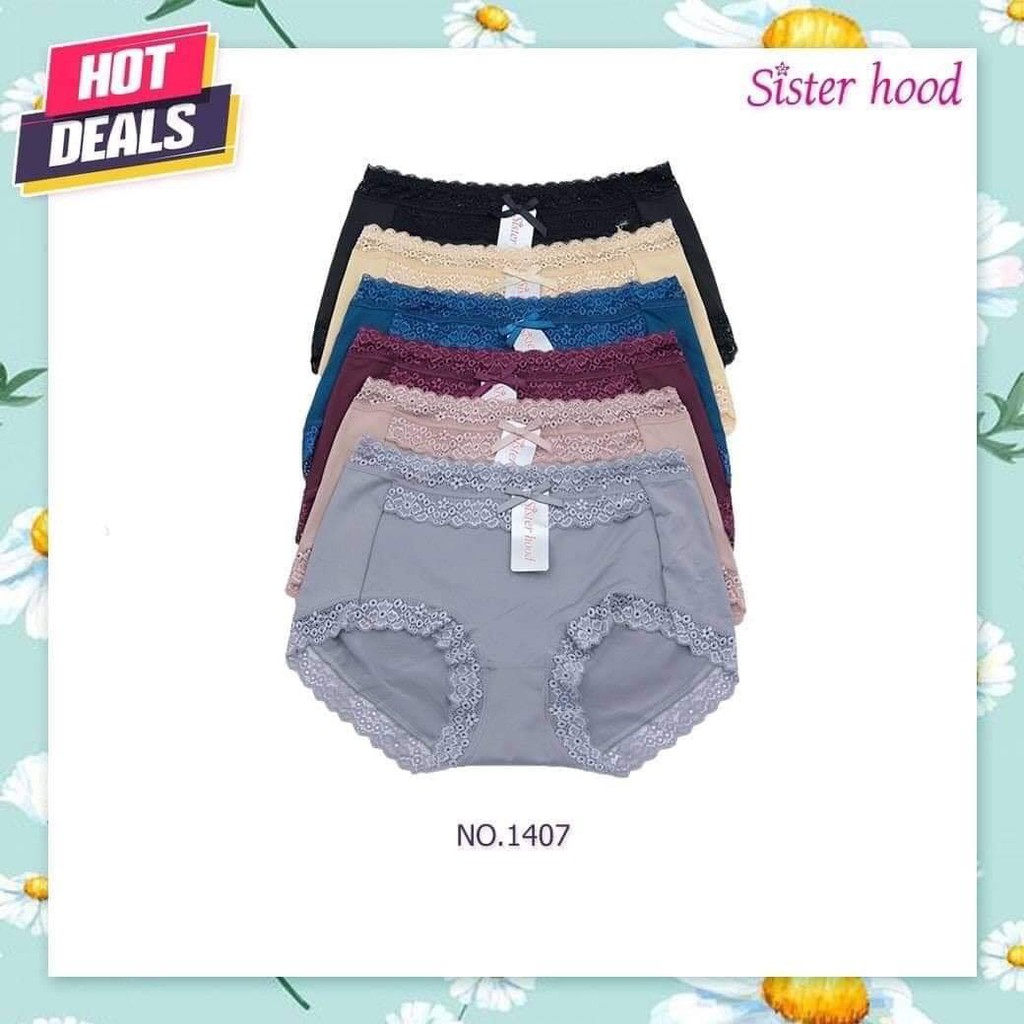 Quần lót Thái phom to BIG SIZE mã Sisterhood 1407 - từ 60-75kg - Nhẹ thoáng, mát, cạp cao nhé ^_^