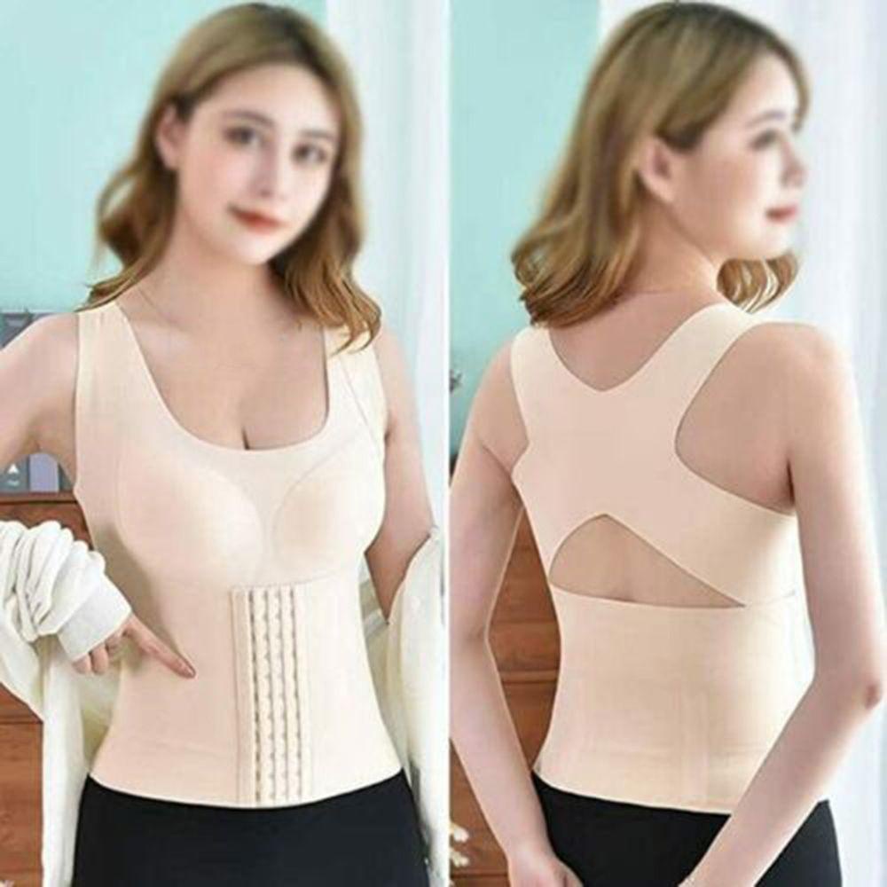 YVE Áo Ngực 4 Trong 1 Cài Nút Hỗ Trợ Điều Chỉnh Tư Thế Lưng