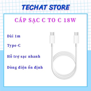 Cáp sạc nhanh 2 đầu type c to type c công suất 60w dài 1m