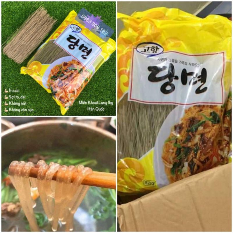 Miến Khoai Lang GOGI Hàn Quốc Chuẩn 100% Trọng Lượng 1kg