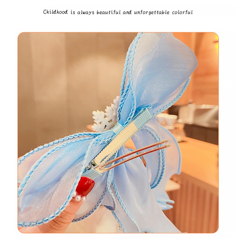 Kẹp Tóc Hình Vương Miện Công Chúa Elsa Xinh Xắn Cho Bé Gái