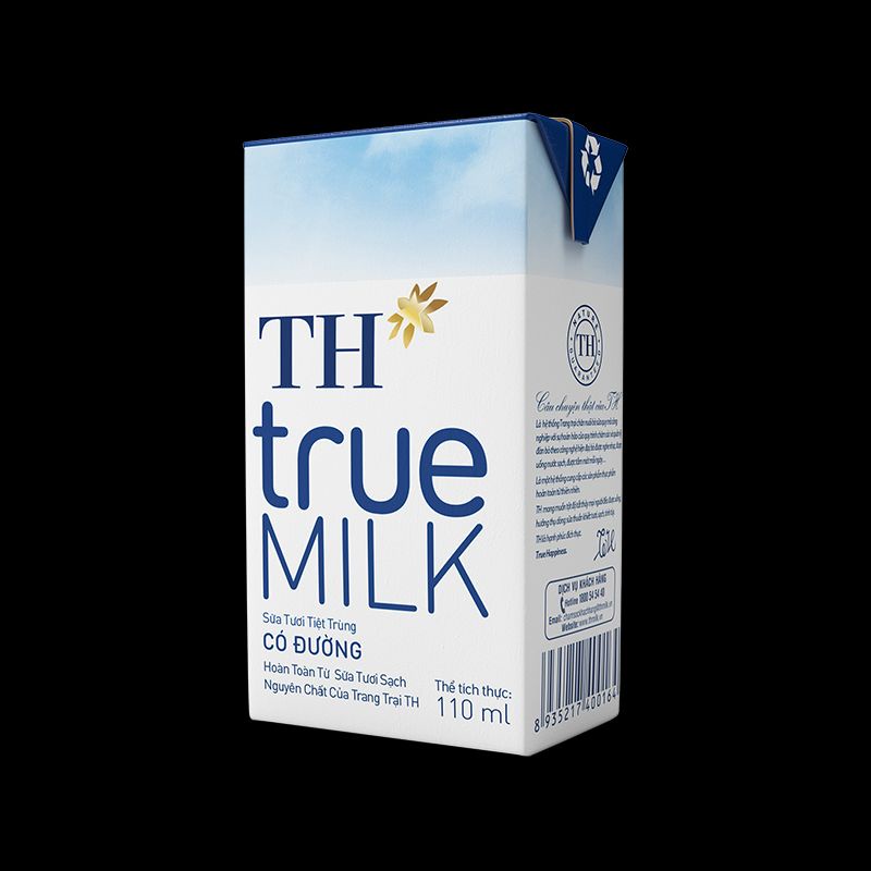 Vỉ 4 hộp Sữa Tươi Tiệt Trùng TH true MILK 110 ml