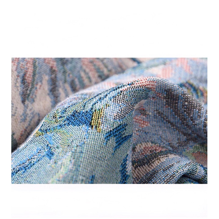 Váy nữ hoạ tiết hoa cổ vuông cao cấp | BigBuy360 - bigbuy360.vn