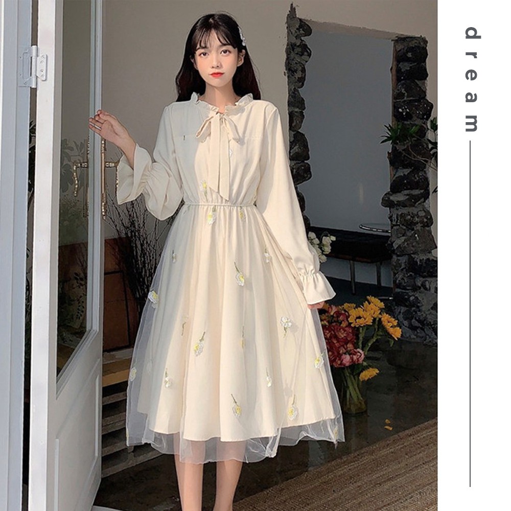 (SẴN) Váy công chúa tiểu thư cổ bèo ulzzang dáng dài xòe màu xanh lá phong cách retro vintage dự tiệc mã V00345 | BigBuy360 - bigbuy360.vn