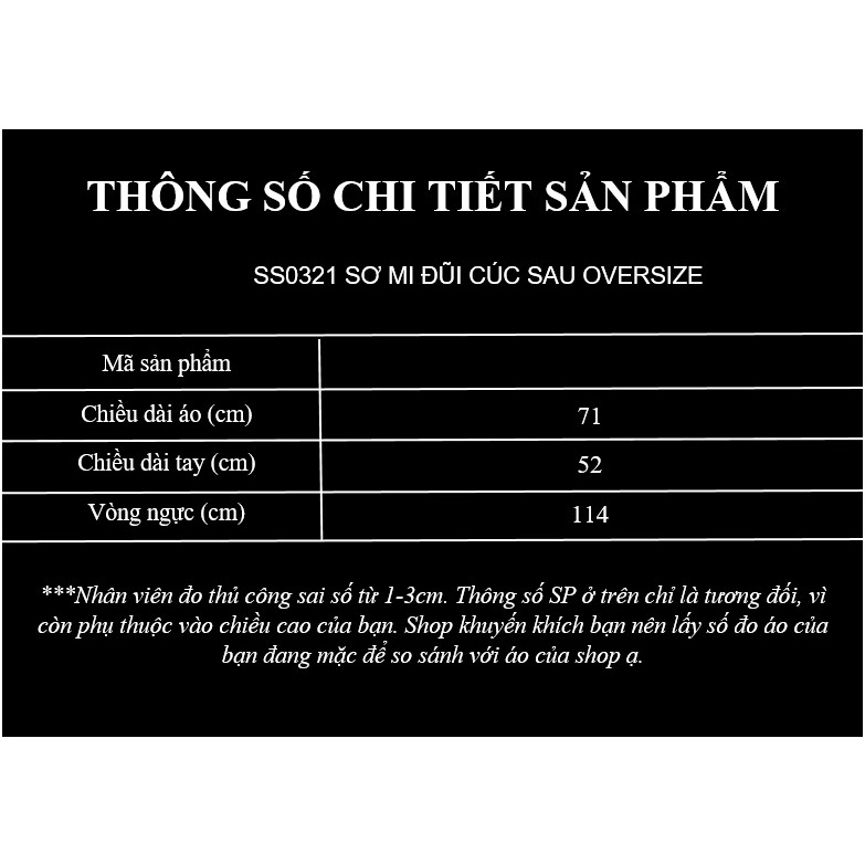 Áo sơ mi nữ chất vải đũi mềm cúc sau dáng oversize SS0321